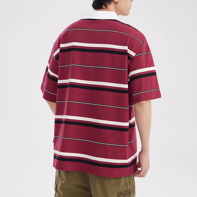 Summer Fashion Retro Polo Shirt Men